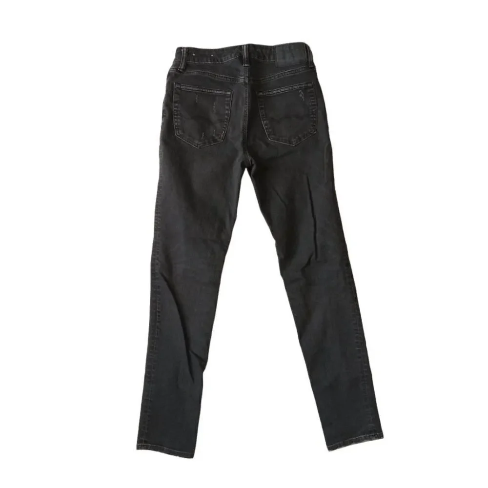 American Eagle Charcoal Wash Skinny Leg Distressed Denim Jeans Men's Size 30X32